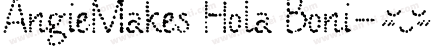 AngieMakes Hola Boni字体转换